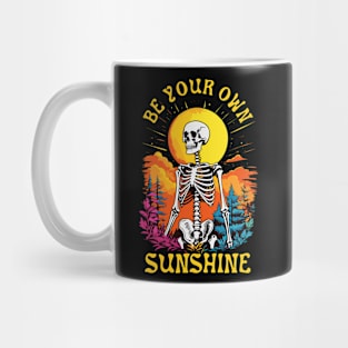 Be Your Own Sunshine Happy Skeleton Mug